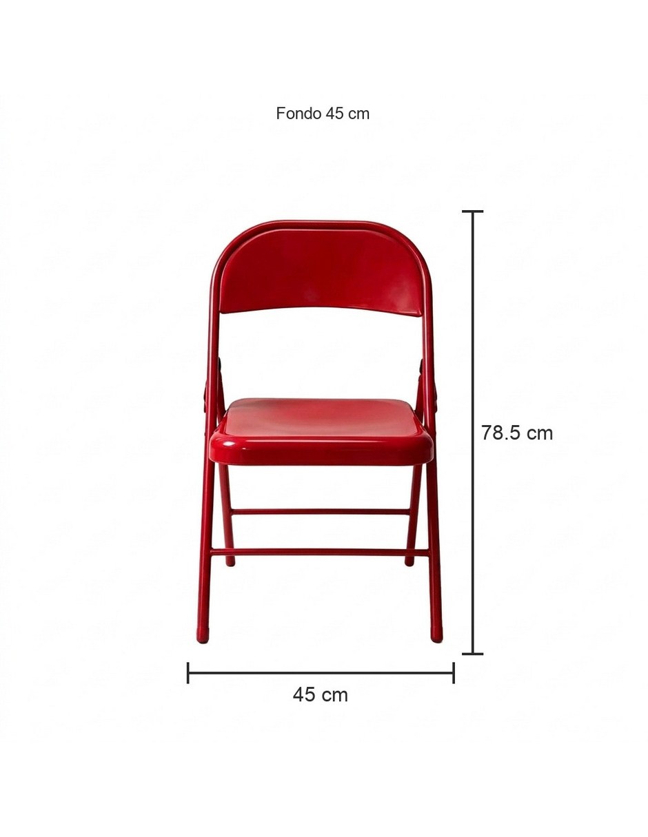 Silla plegable 6 piezas 8
