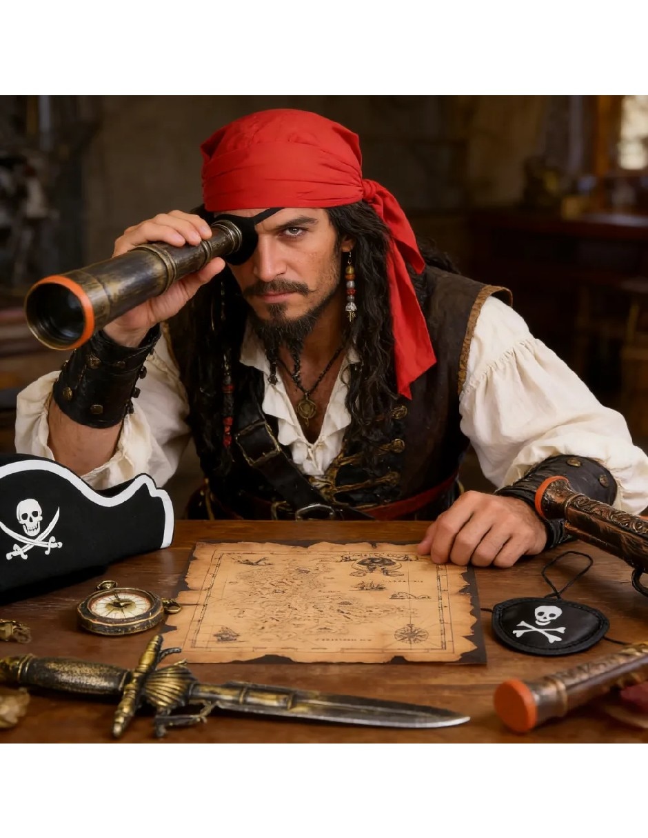 Set de accesorios para disfraz de pirata 4