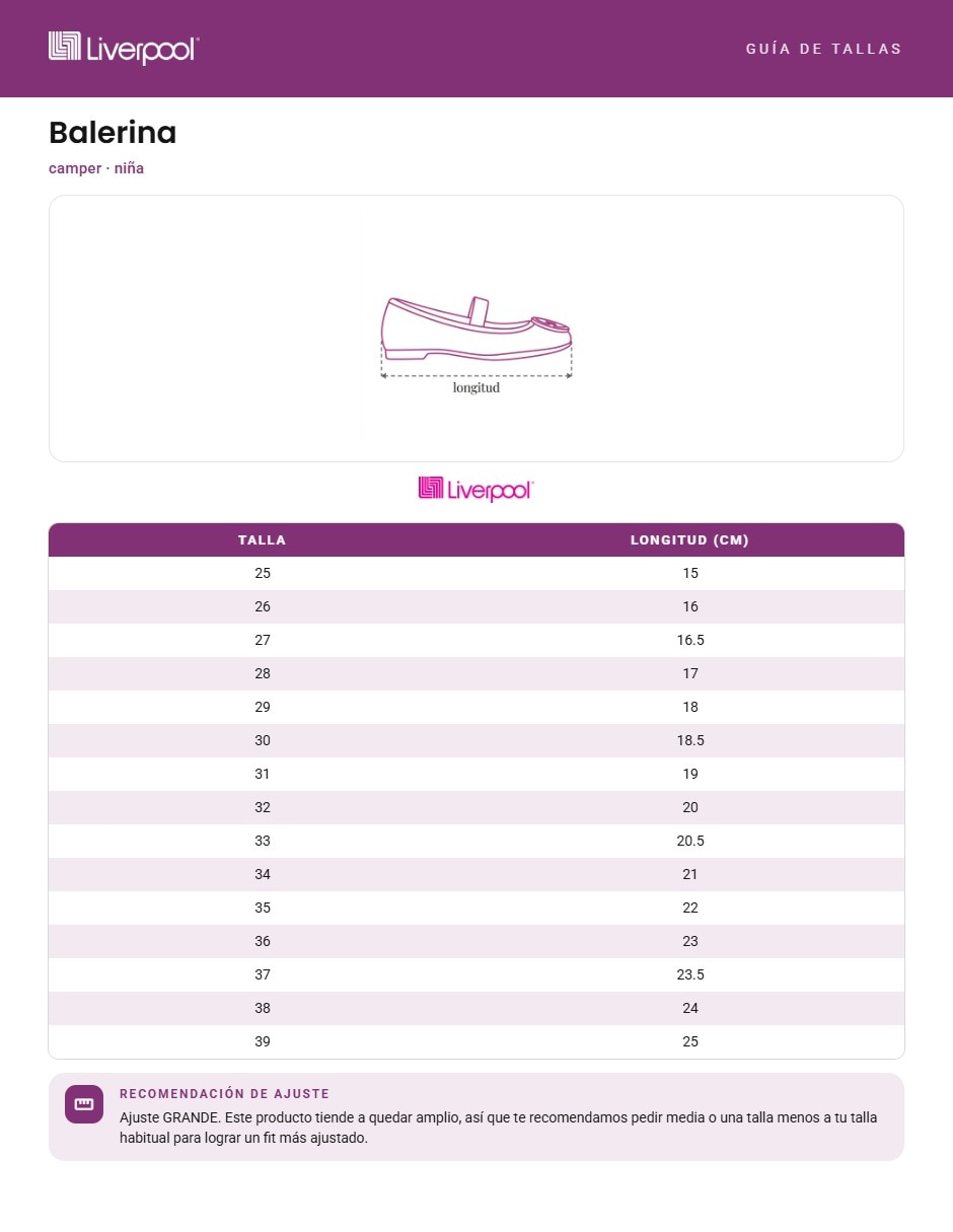 Balerina de piel right kids para niña 3