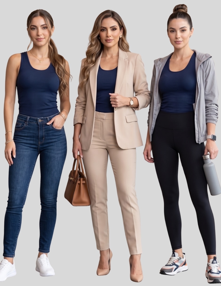 Set blusa manga corta para mujer 10
