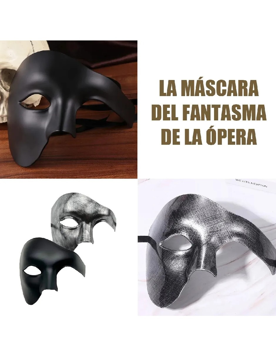 Máscara para disfraz de fantasma de la ópera 2