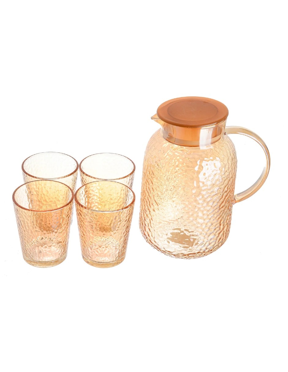 Set jarra con vasos Vidrio Set jarra con vasos Vidrio