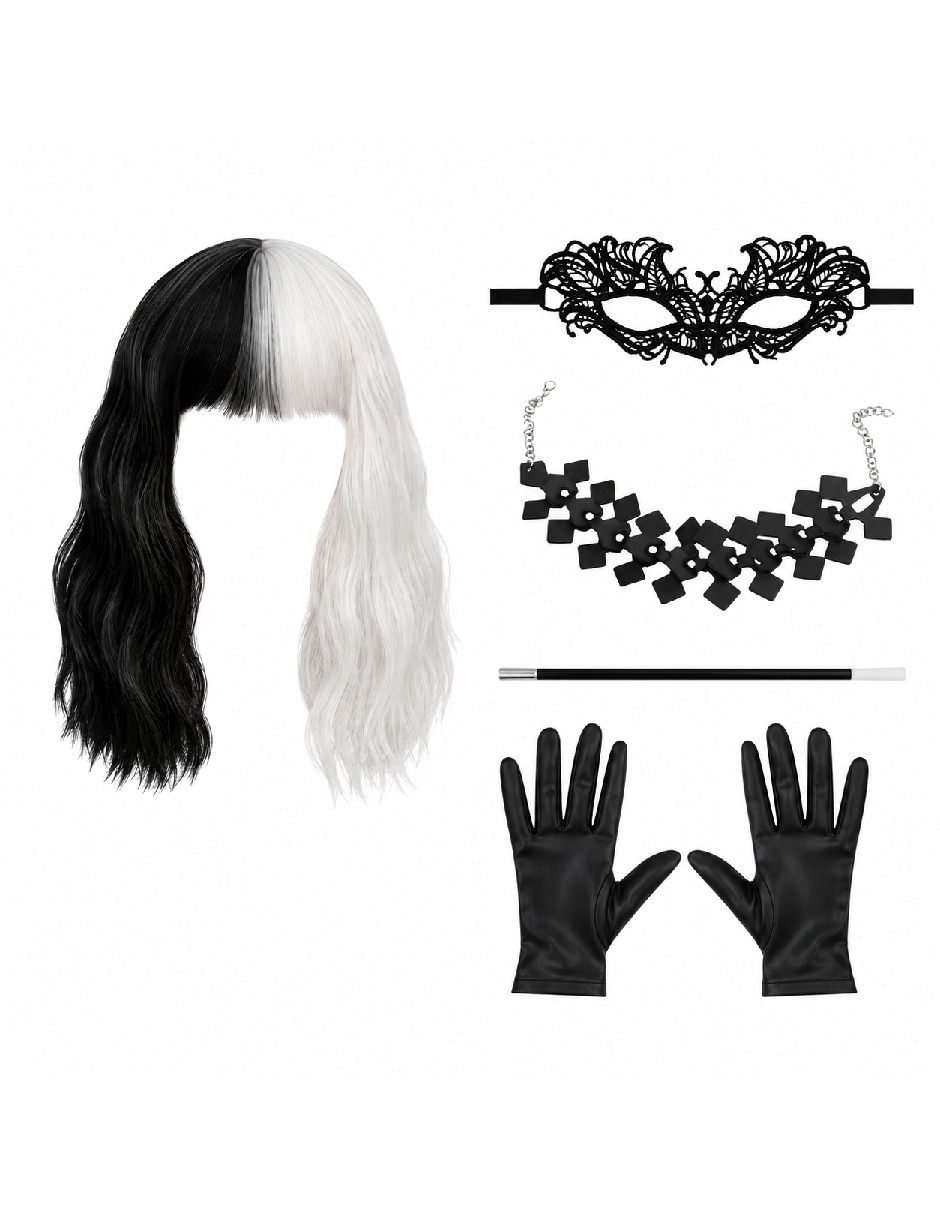 Set de accesorios para disfraz de Cruella Set de accesorios para disfraz de Cruella