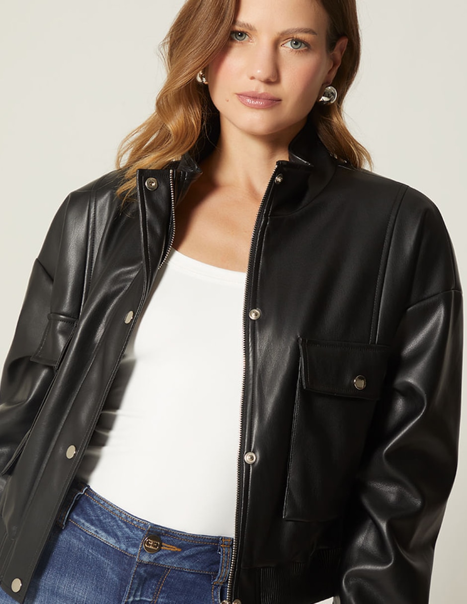 Chamarra bomber impermeable para mujer Chamarra bomber impermeable para mujer