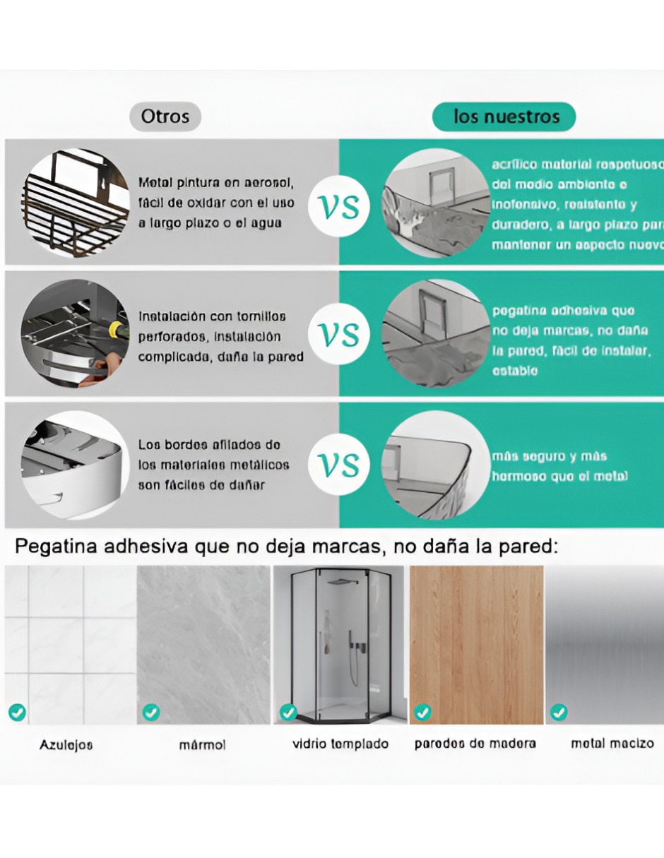 Paquete de baño Plástico 4
