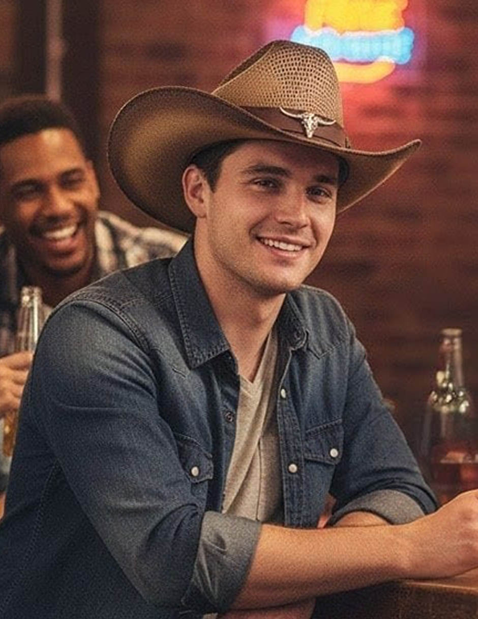 Sombrero casual estampado vaquera 6