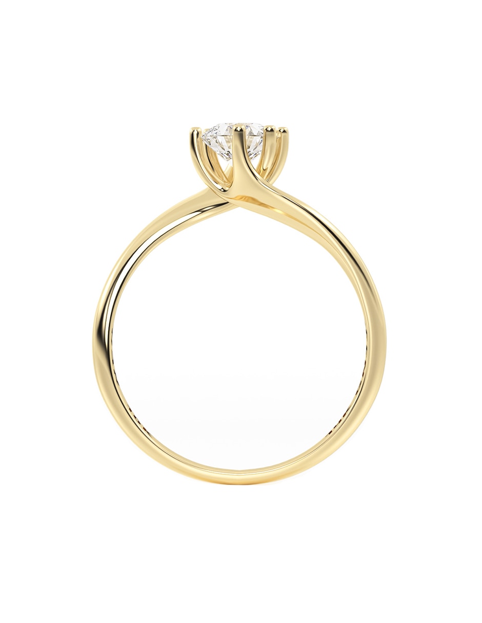 Anillo de compromiso de 10 k moissanita 3