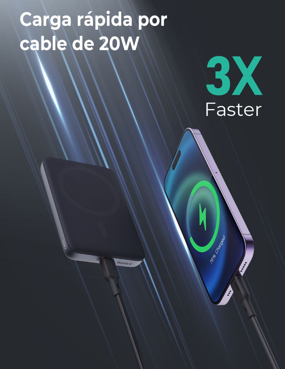 Batería portátil Aukey 6700 mAh
