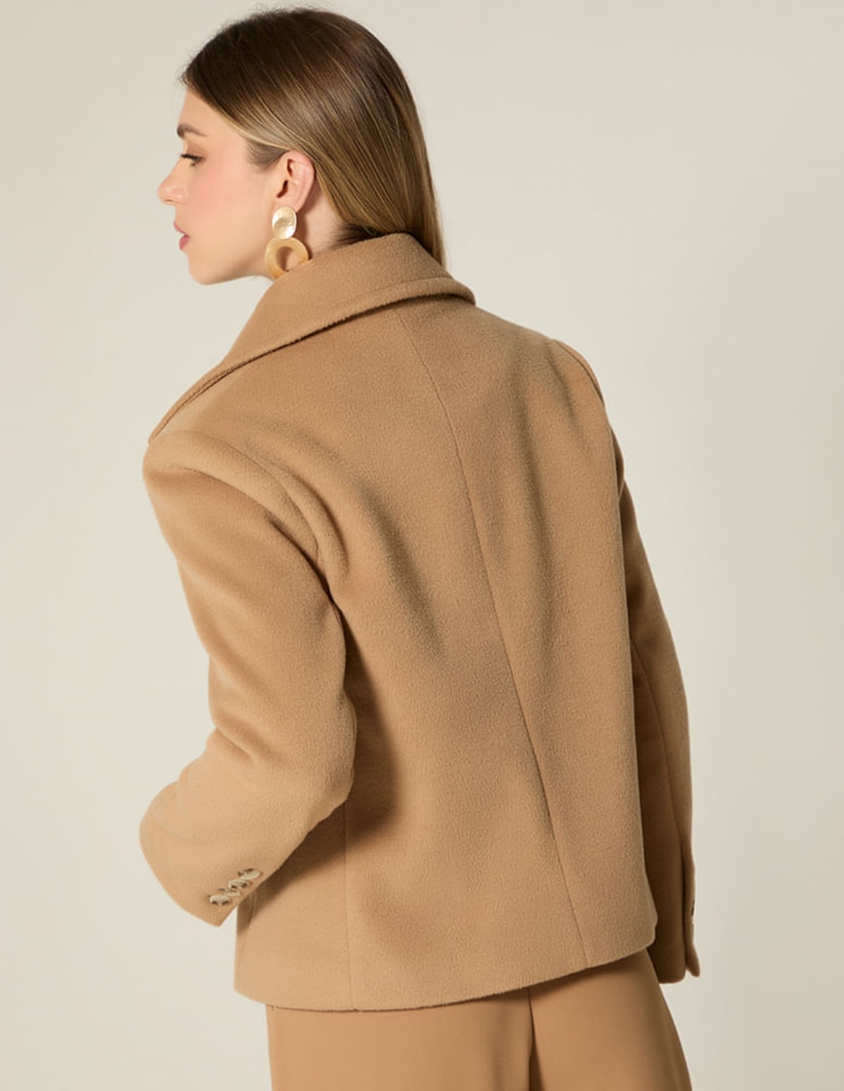 Abrigo cruzado para mujer 6