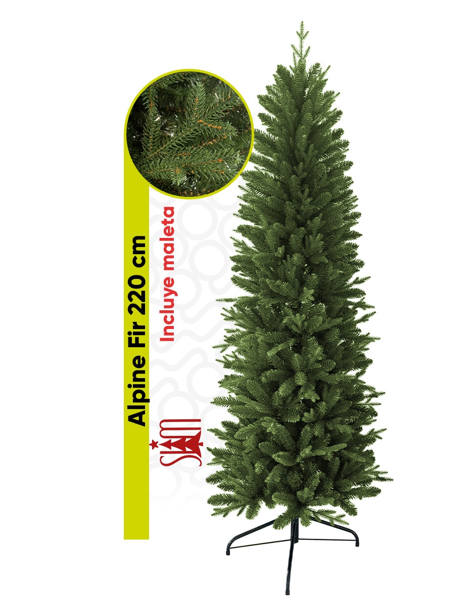 Árbol de navidad alpine fir slim de plástico Árbol de navidad alpine fir slim de plástico