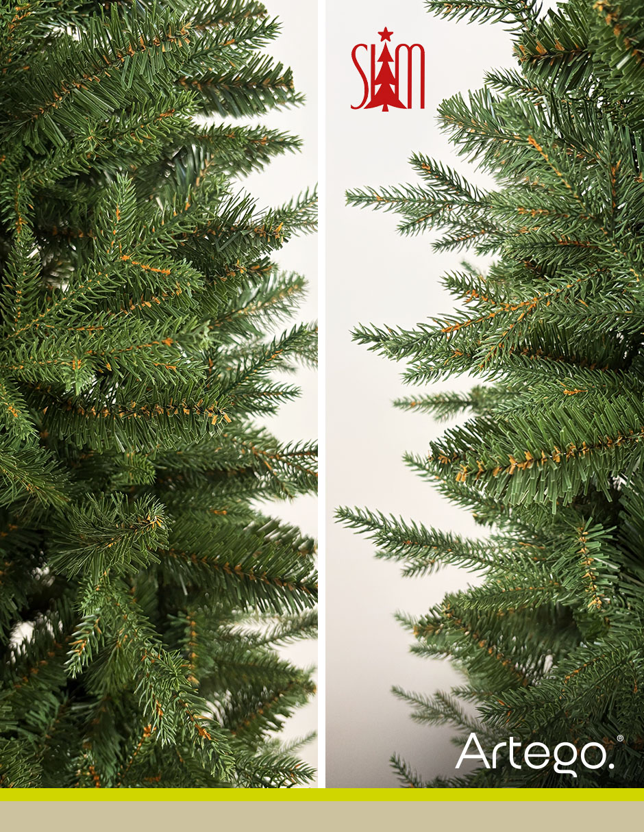 Árbol de navidad alpine fir slim de plástico 2