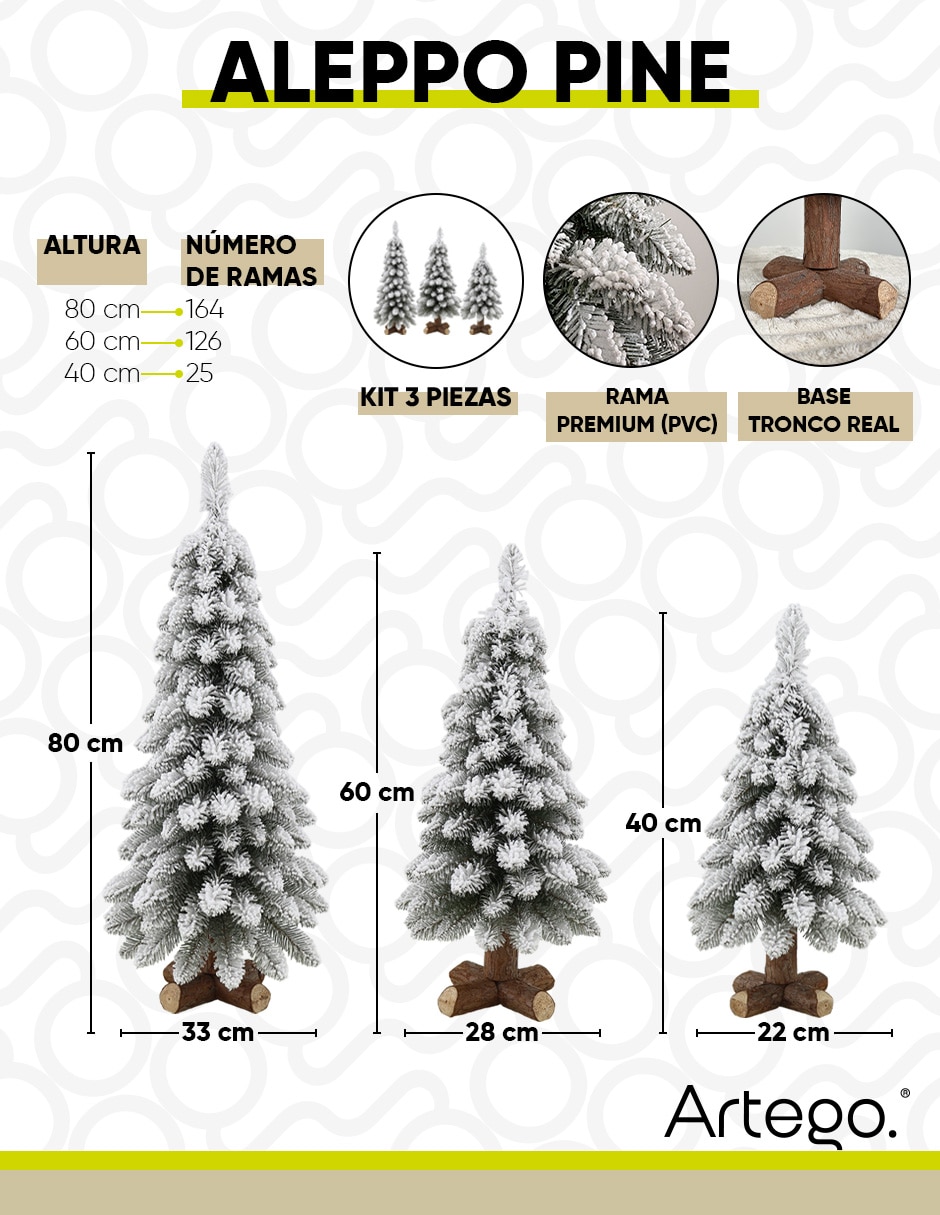 Set árbol de navidad 7