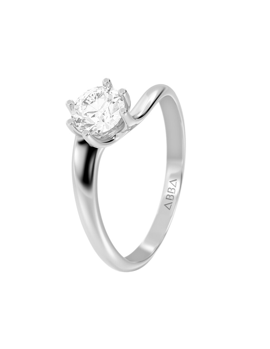 Anillo de compromiso de oro 10 k moissanita 3