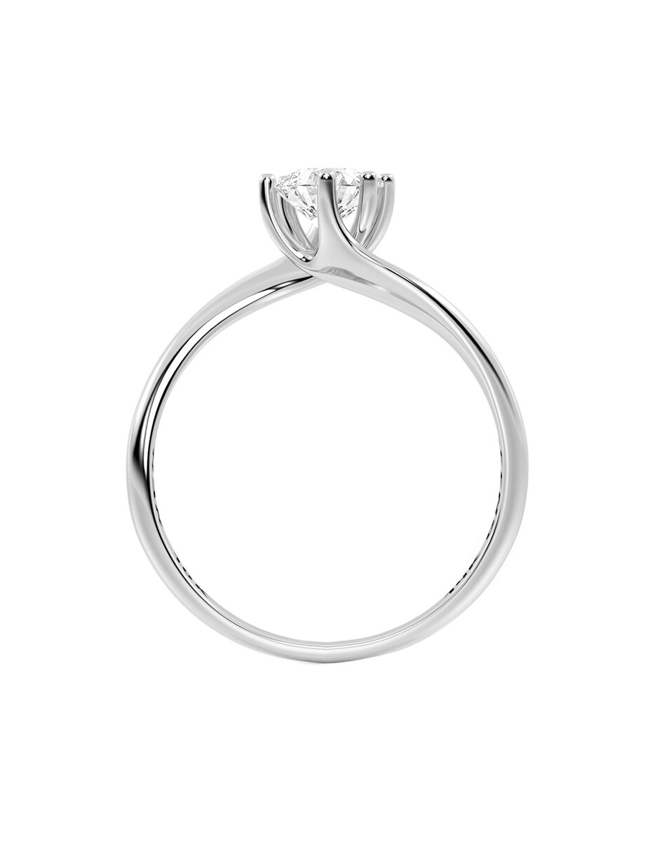 Anillo de compromiso de oro 10 k moissanita 4