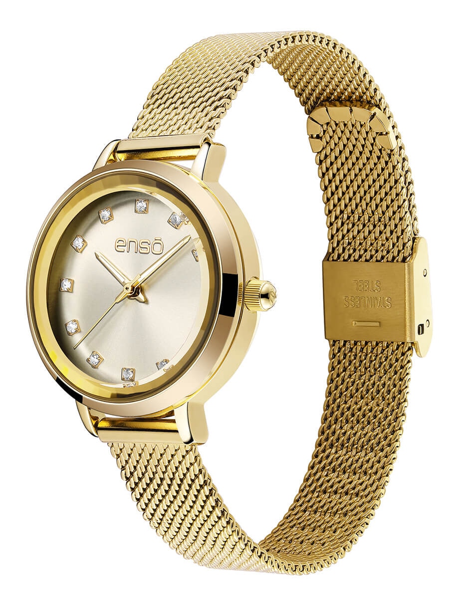 Reloj pulsera enso faceted oval para mujer EW263L12 2