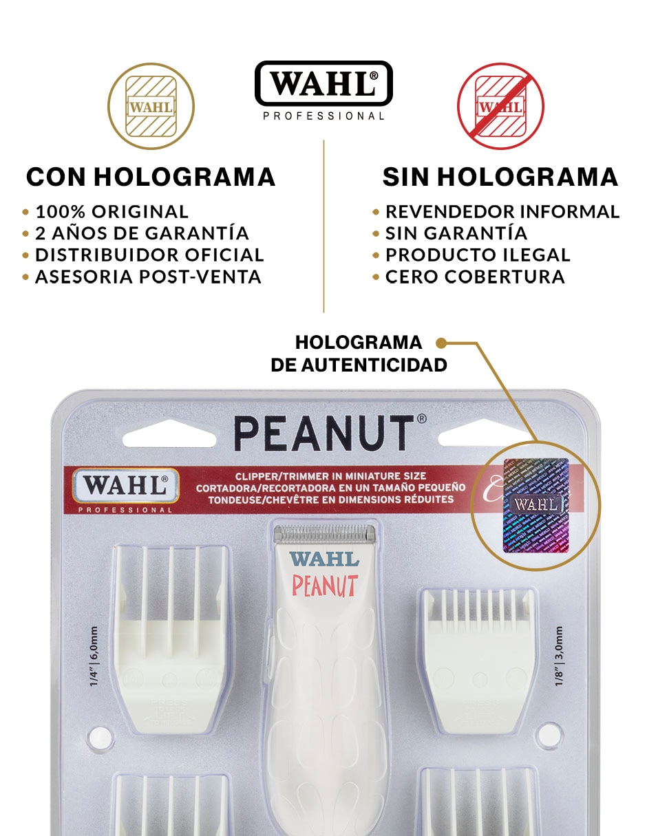 Recortadora de barba y bigote Wahl Peanut 8655 12