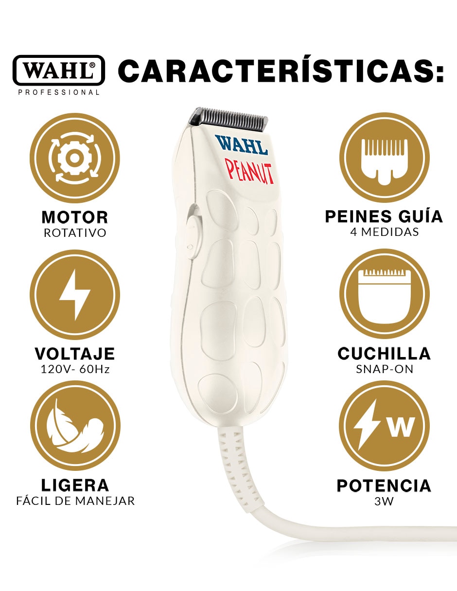 Recortadora de barba y bigote Wahl Peanut 8655