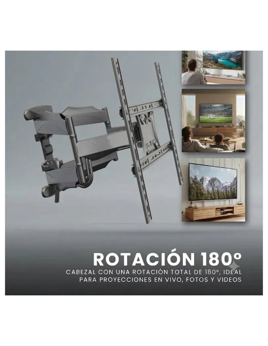Soporte de pared para pantalla articulado 32 - 75 pulgadas 3