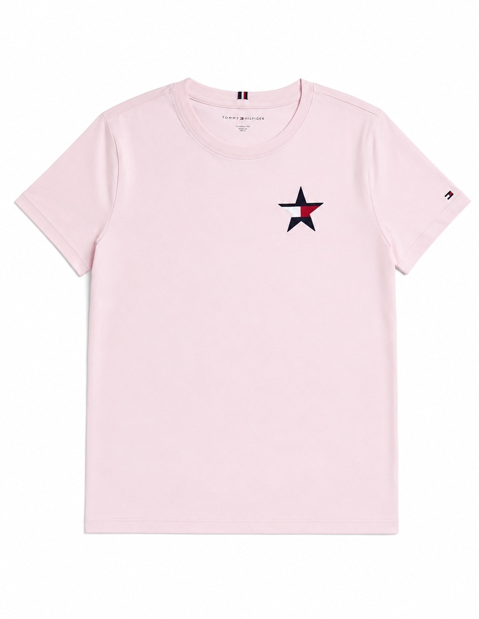 Playera manga corta XW07878 500 W0F cuello redondo mujer
