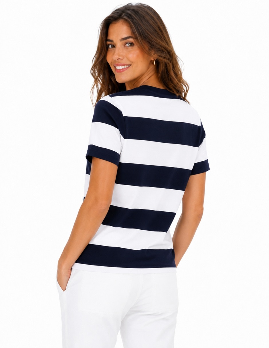 Playera manga corta XW08640 40I DW5 cuello redondo mujer 5