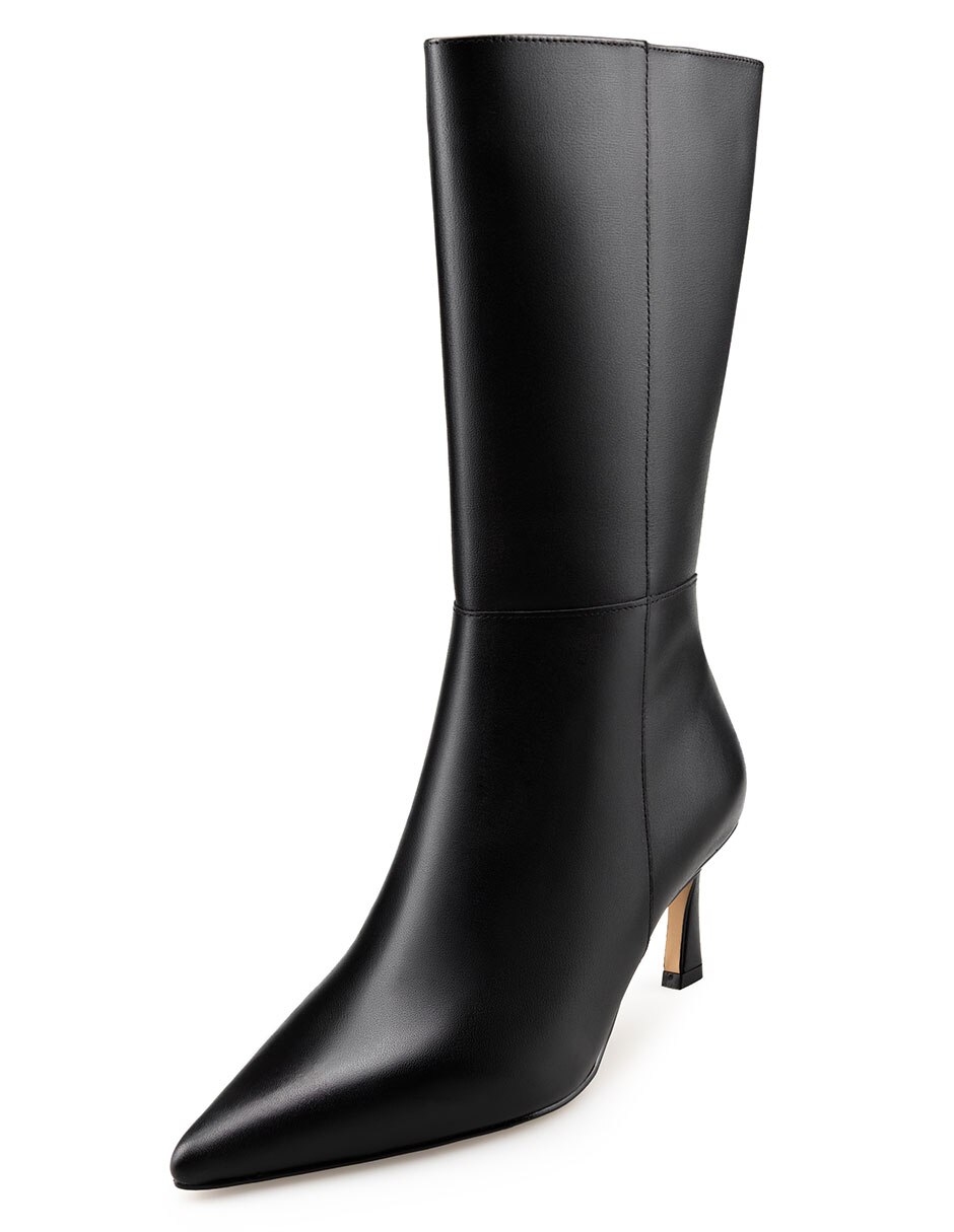 Bota abajo de la rodilla de piel para mujer 8