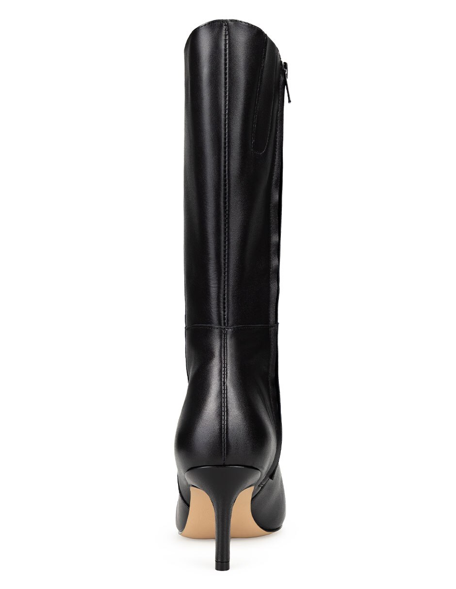 Bota abajo de la rodilla de piel para mujer 5