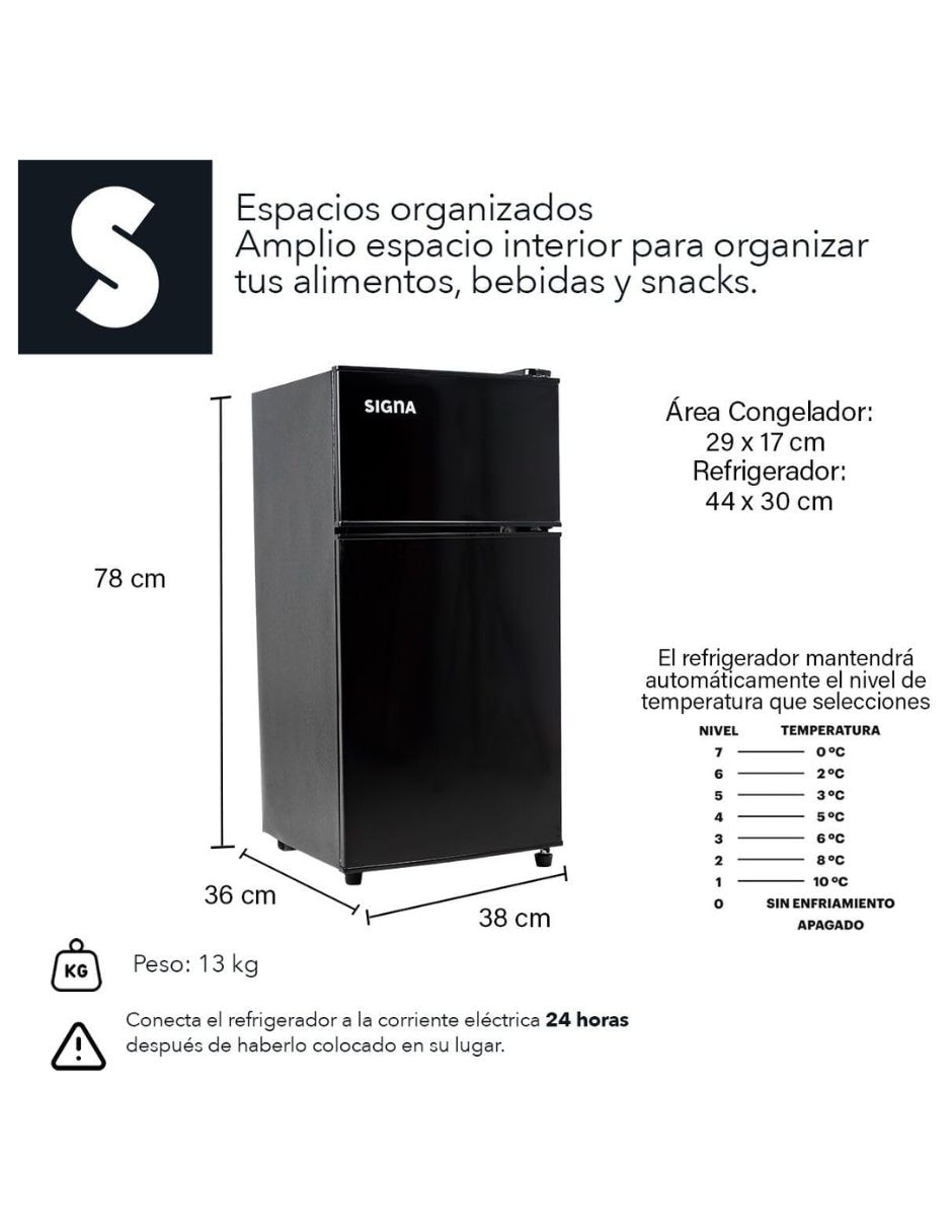 Refrigerador Top mount 7