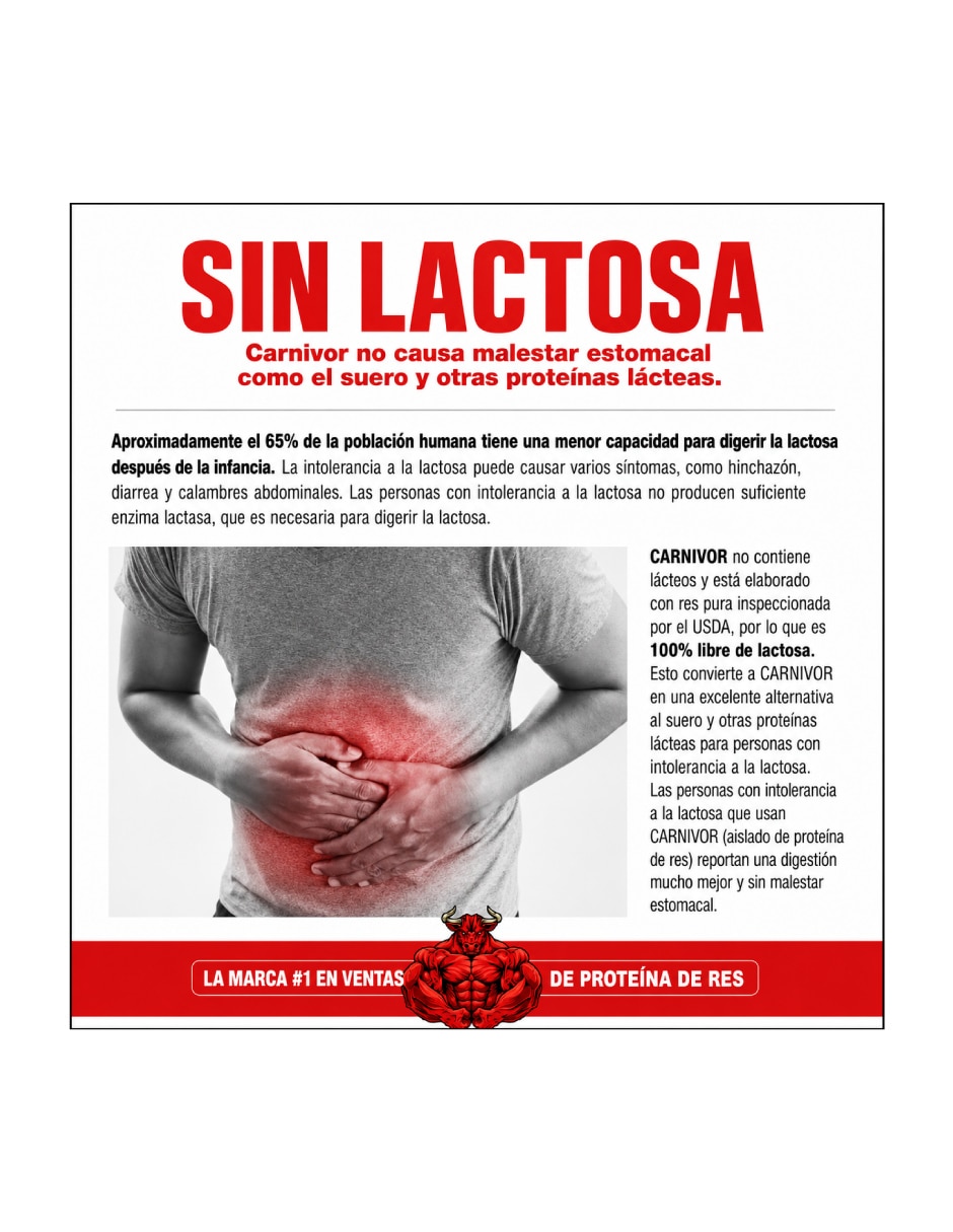 Ganador Carnivor Mass con proteína sabor fresa de 2.6 Kg 3
