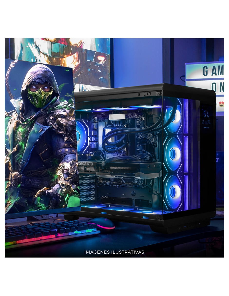 Computadora gamer 34 pulgadas Uwqhd Intel core ultra 9 Nvidia GeForce Rtx 5070 Ti 32 GB RAM 1 TB