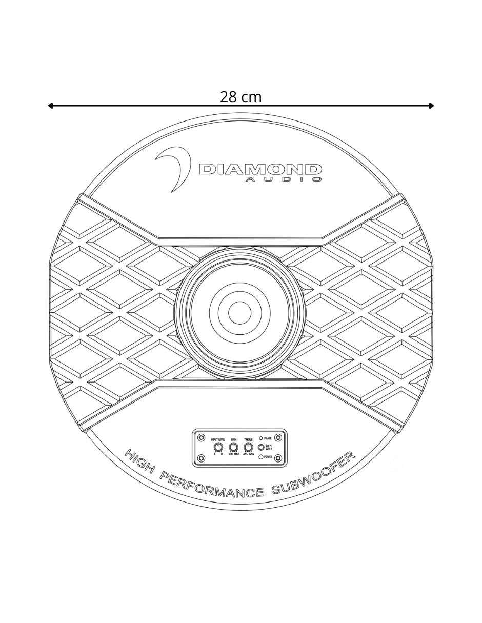 Subwoofer Diamond Dast12 7