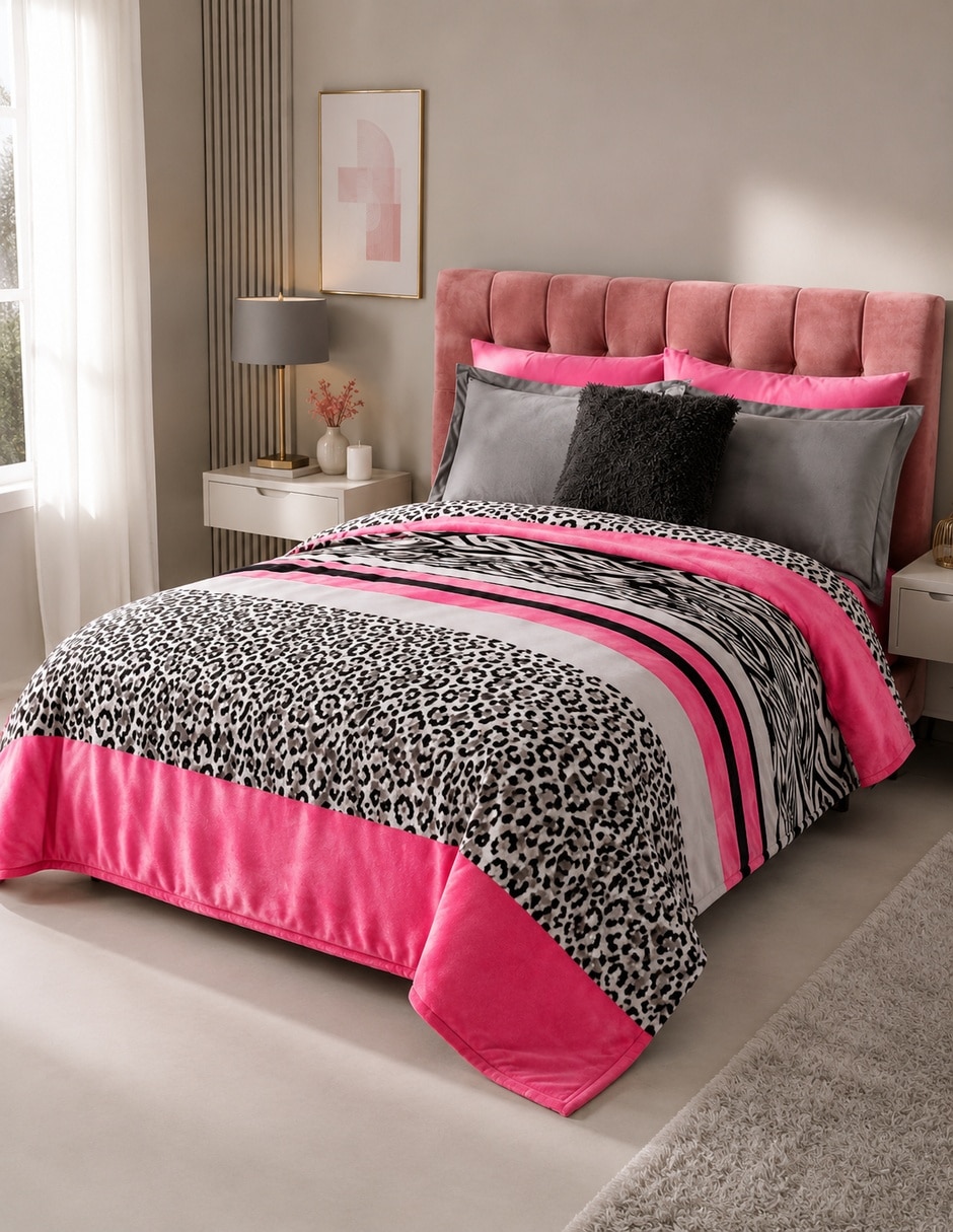 Cobertor estampado animal print Cobertor estampado animal print