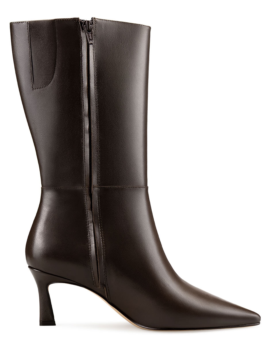Bota abajo de la rodilla botas de piel para mujer 4