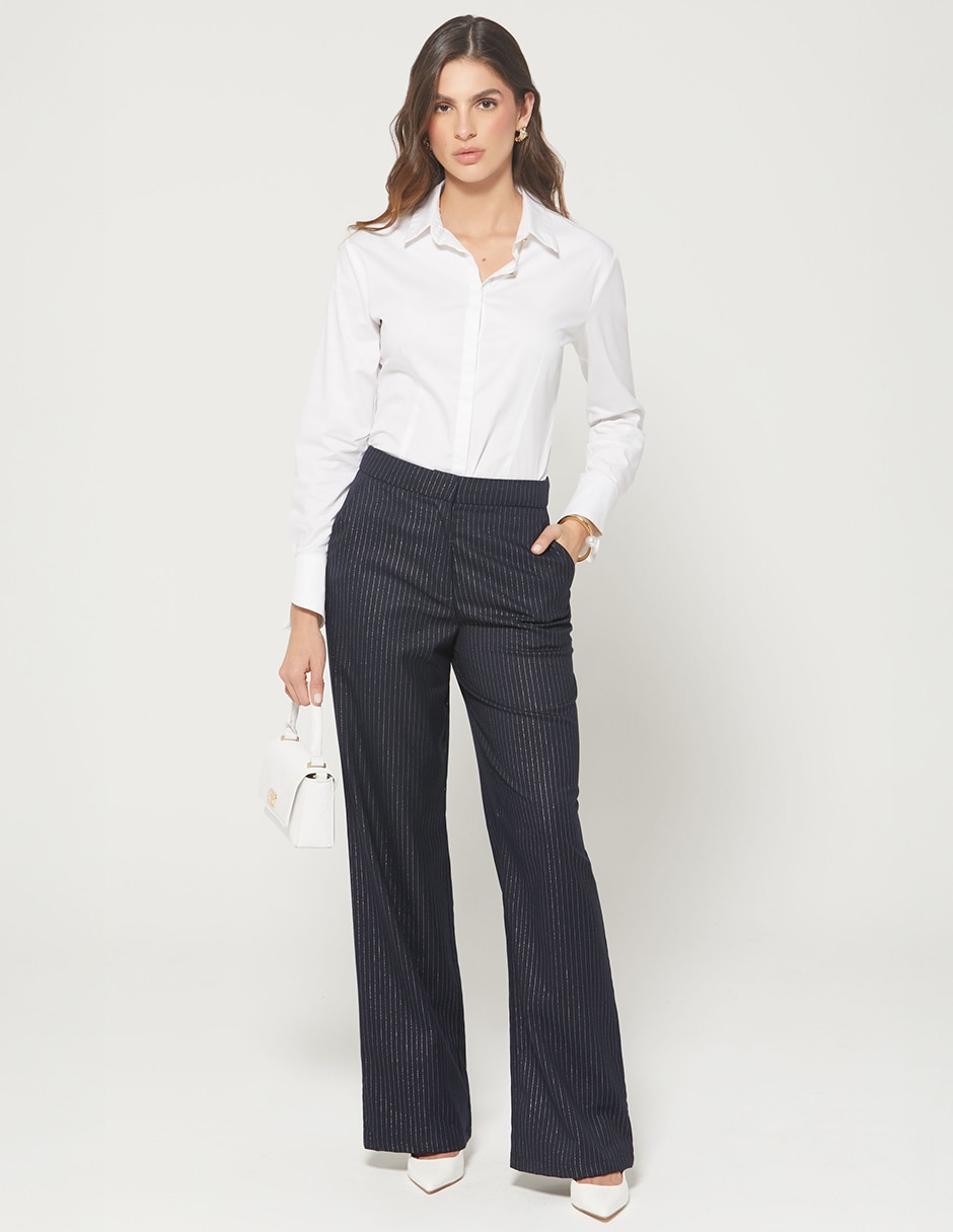 Pantalón de vestir studio f suit in glam para mujer