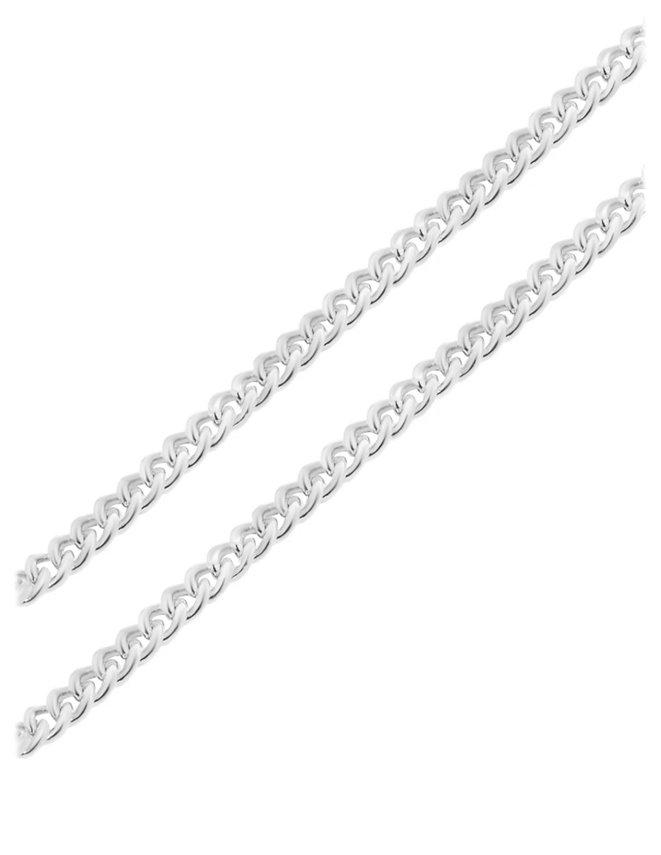 Collar con dije de cadena oso de plata