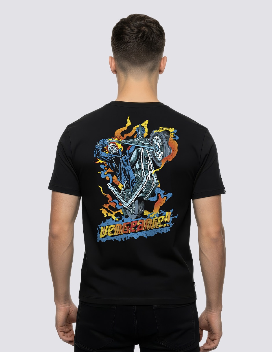 Playera Ghost Rider Vengeance cuello redondo para hombre 3