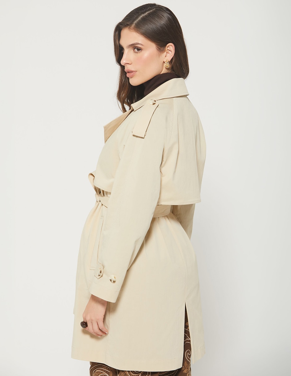 Gabardina con bolsillos para mujer 3