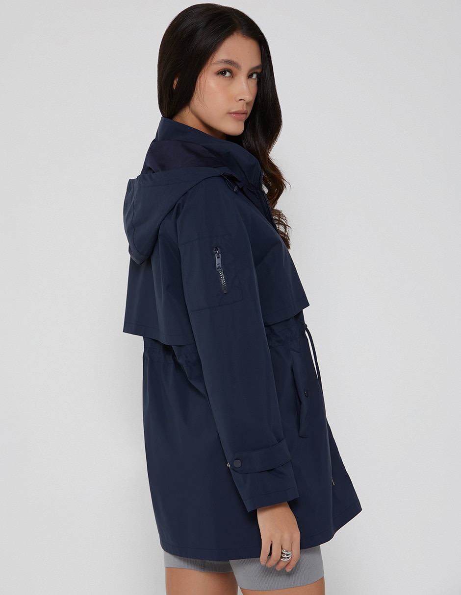 Gabardina con bolsillos para mujer 4