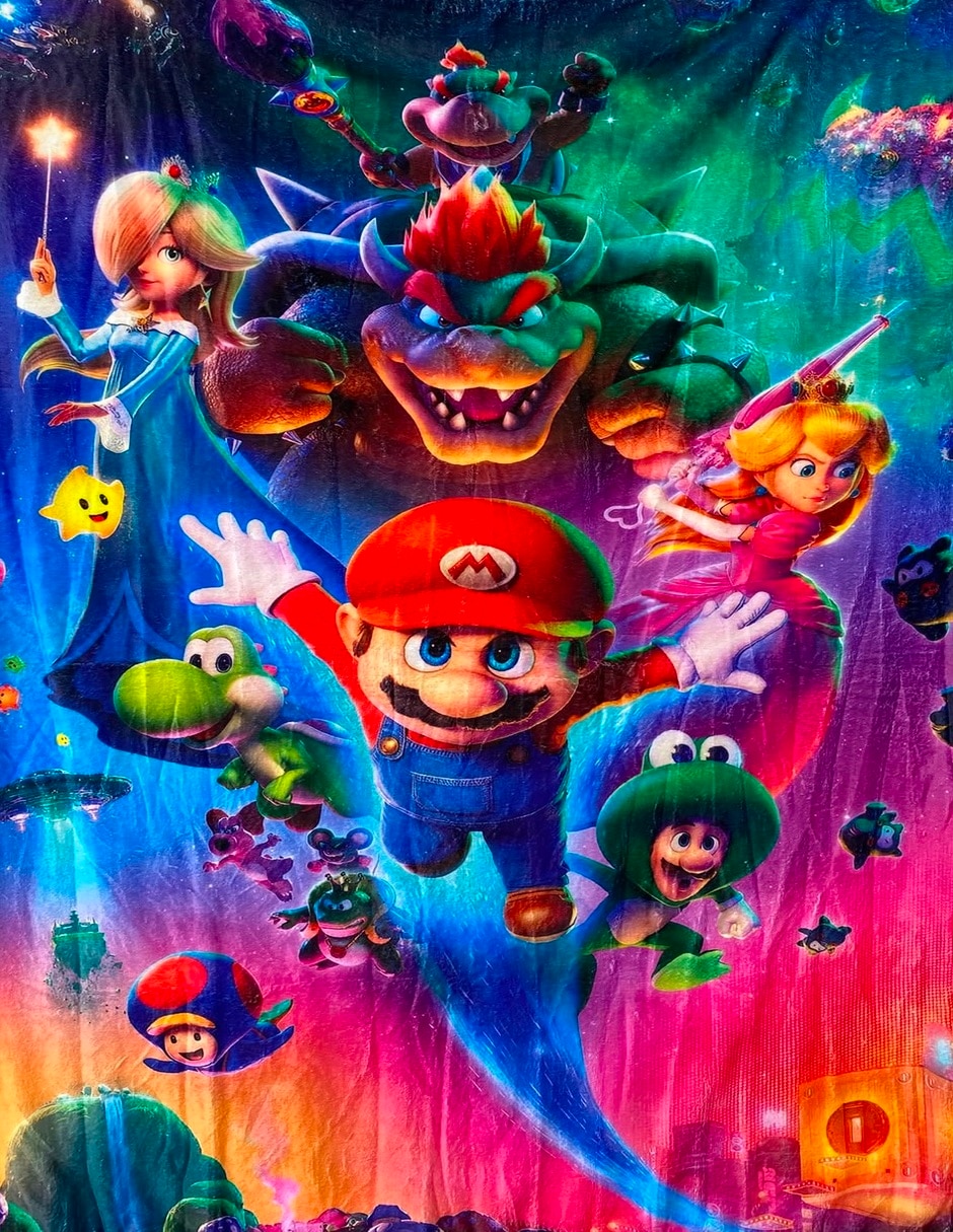 Frazada clásica de tejido suave Mario Bros Frazada clásica de tejido suave Mario Bros
