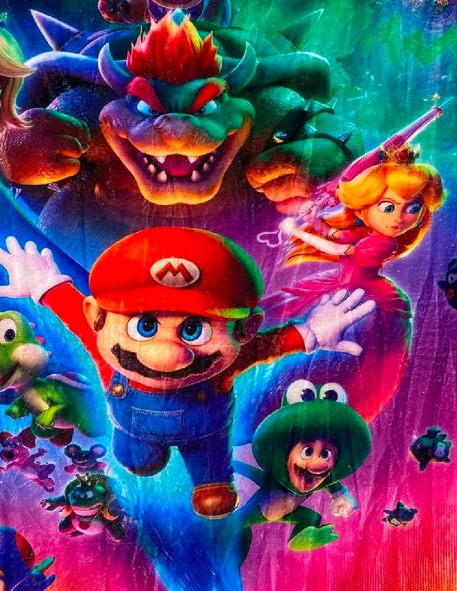 Frazada clásica de tejido suave Mario Bros 2