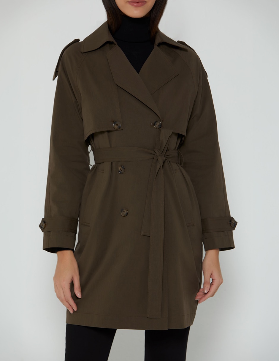 Gabardina con bolsillos para mujer 2