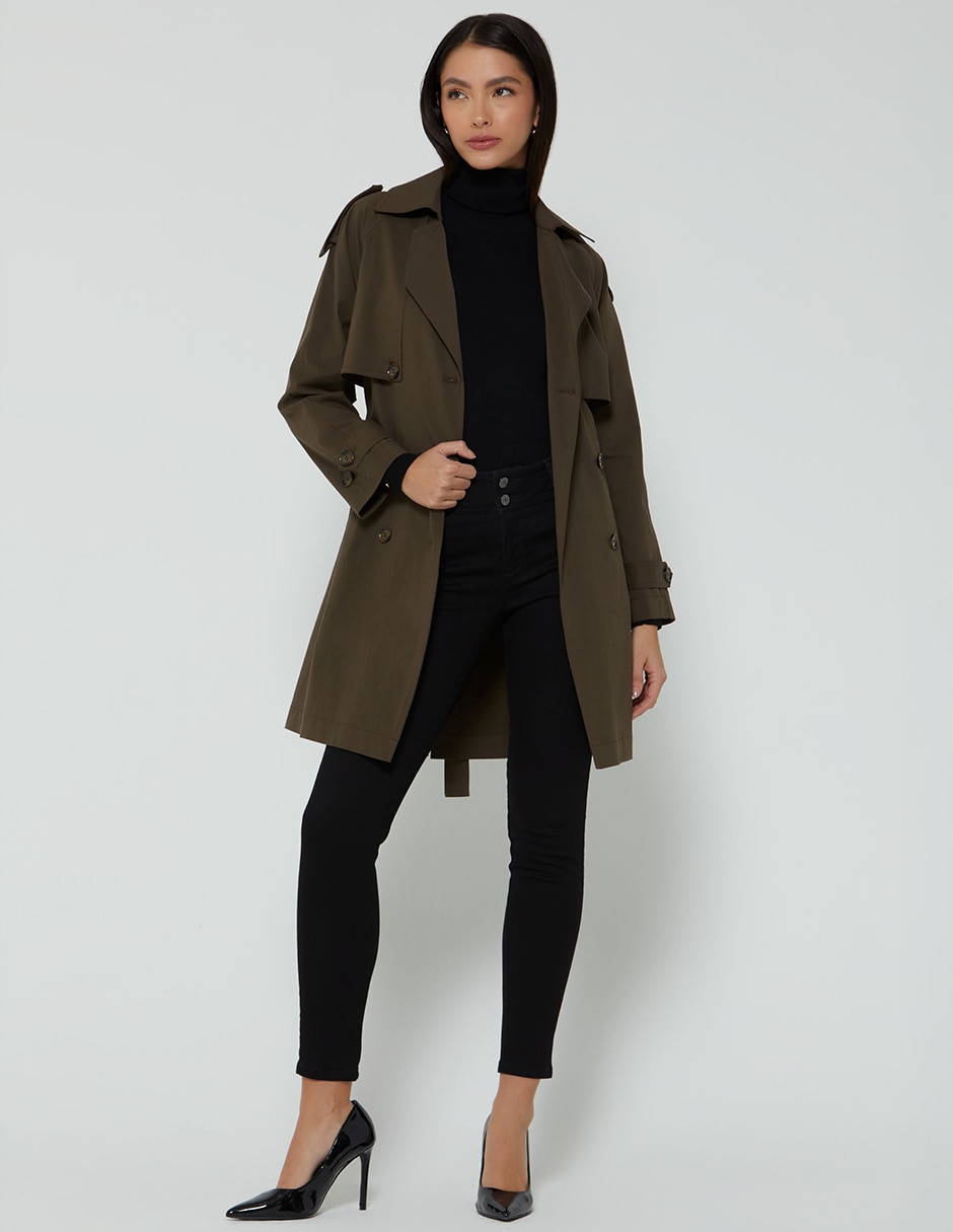 Gabardina con bolsillos para mujer 3