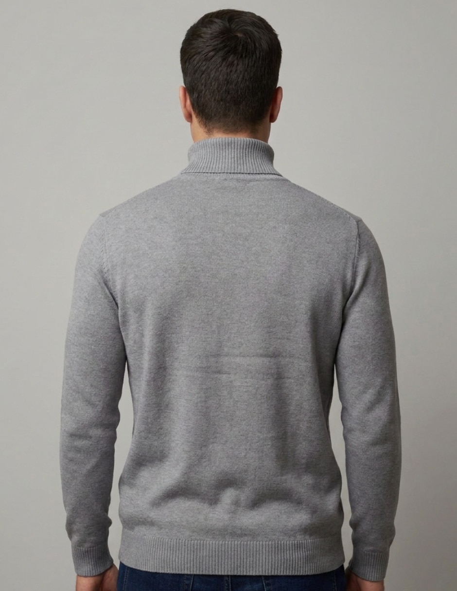 Suéter cuello tortuga para hombre 4