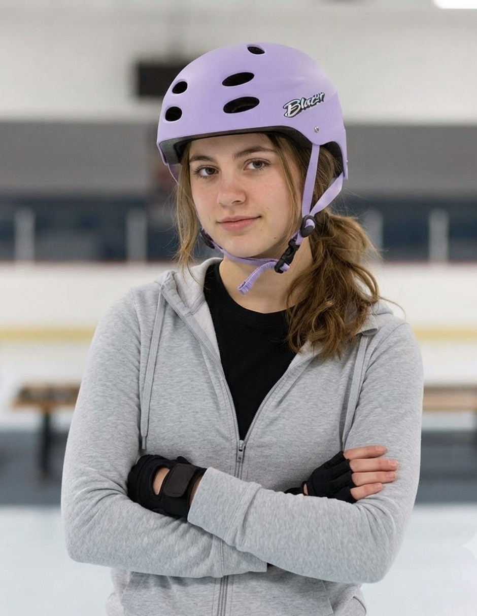 Casco cerrado para patinaje unisex 2