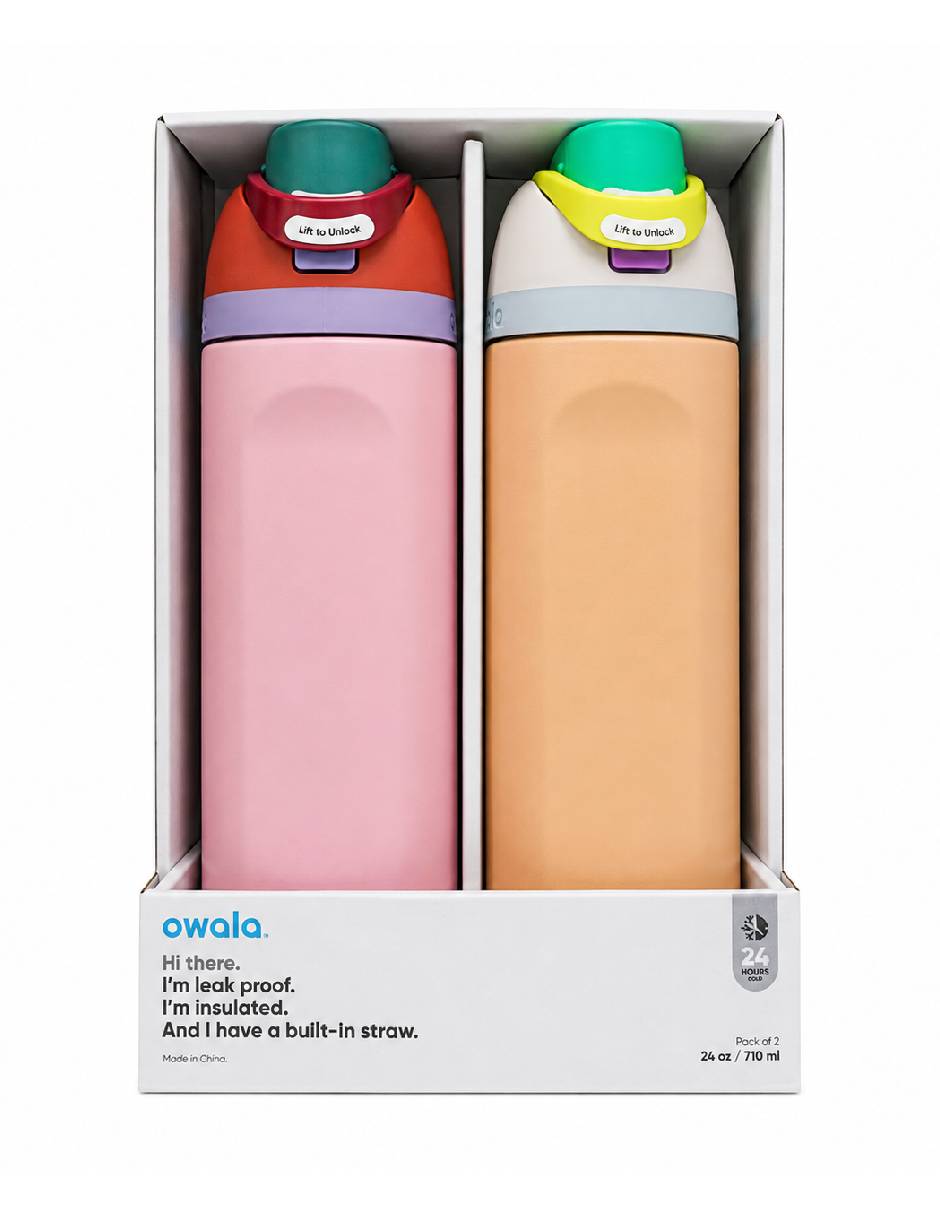 Set termo de acero inoxidable con tapa rosca
