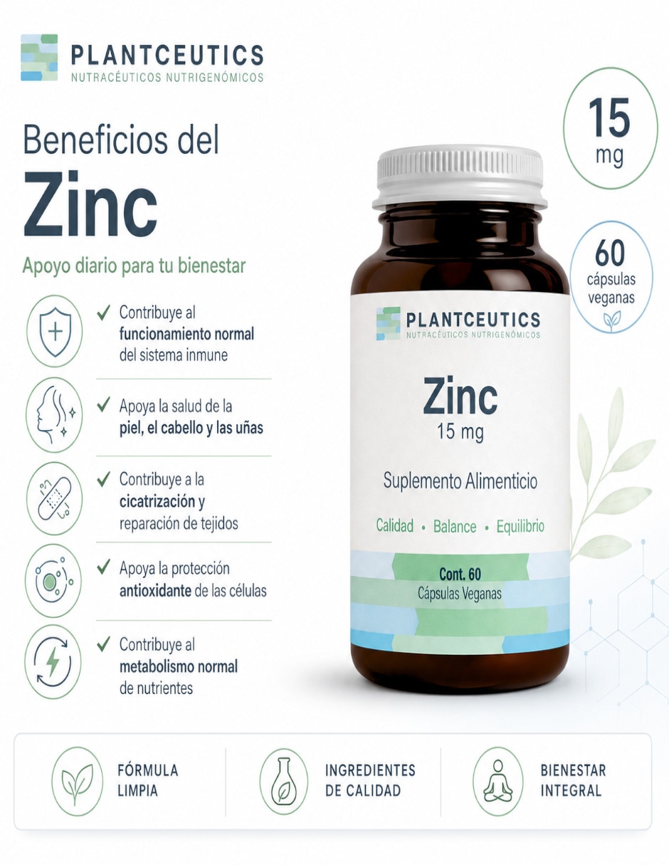 Zinc Alta Pureza de 60 cápsulas 2