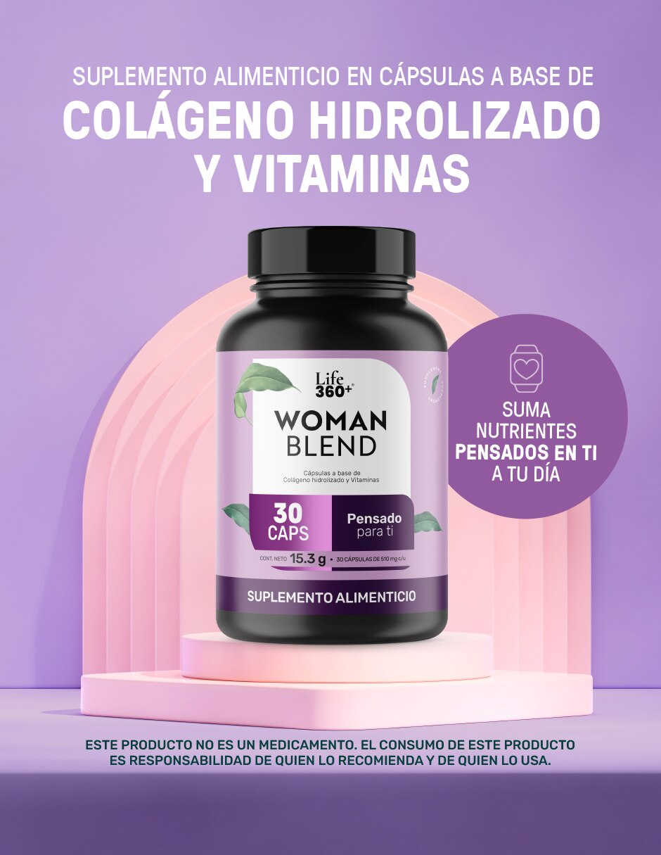 Woman Blend con Colágeno Hidrolizado de 30 cápsulas 7
