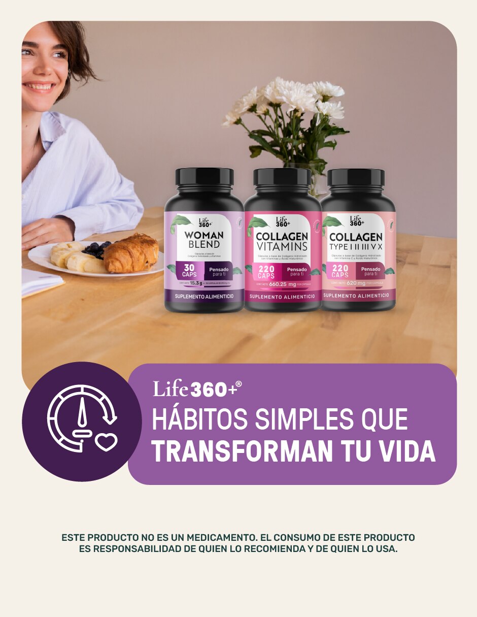 Woman Blend con Colágeno Hidrolizado de 30 cápsulas 6