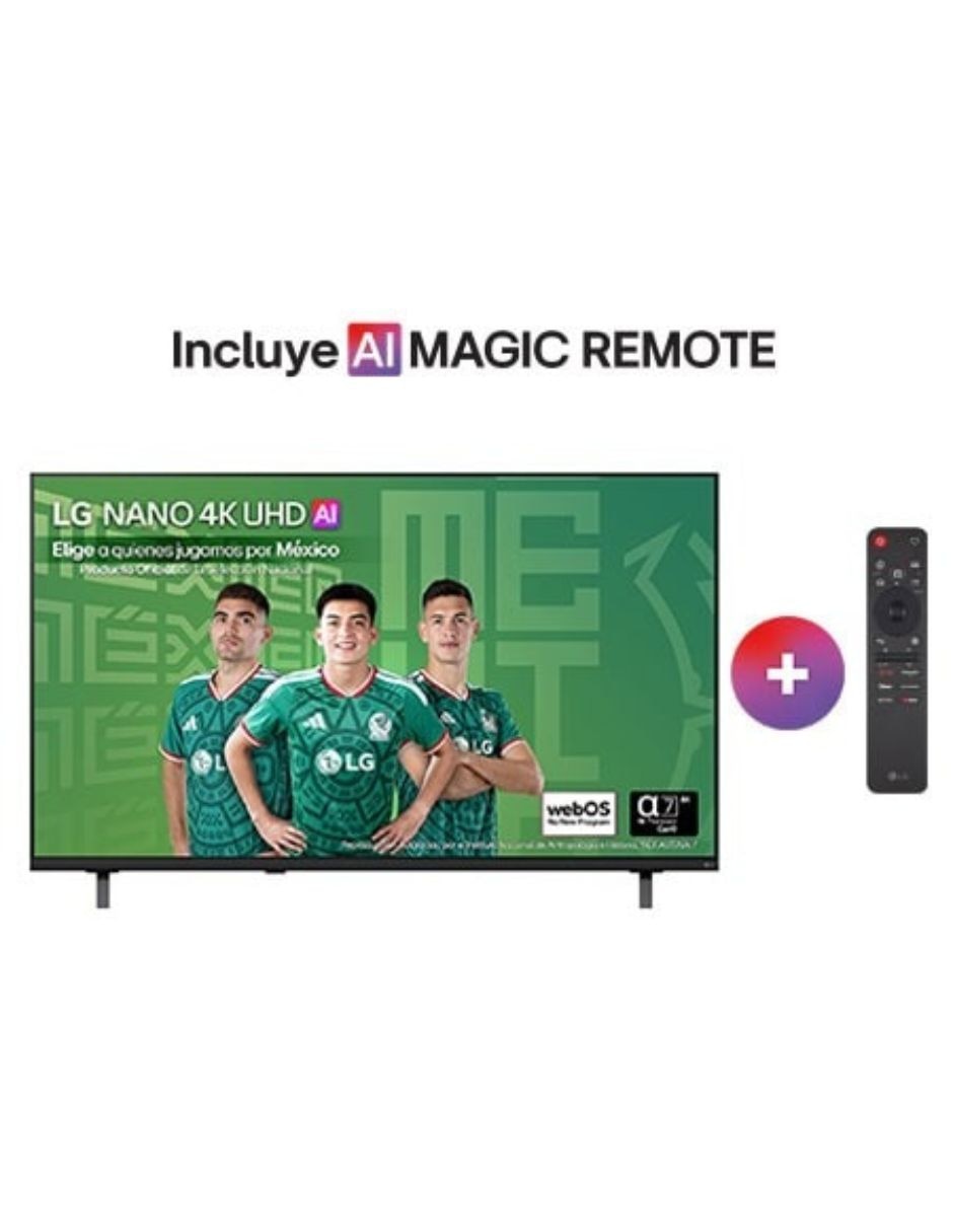Pantalla smart tv nanocell de 4k 55nu855bpsa con webos con ai sound 5