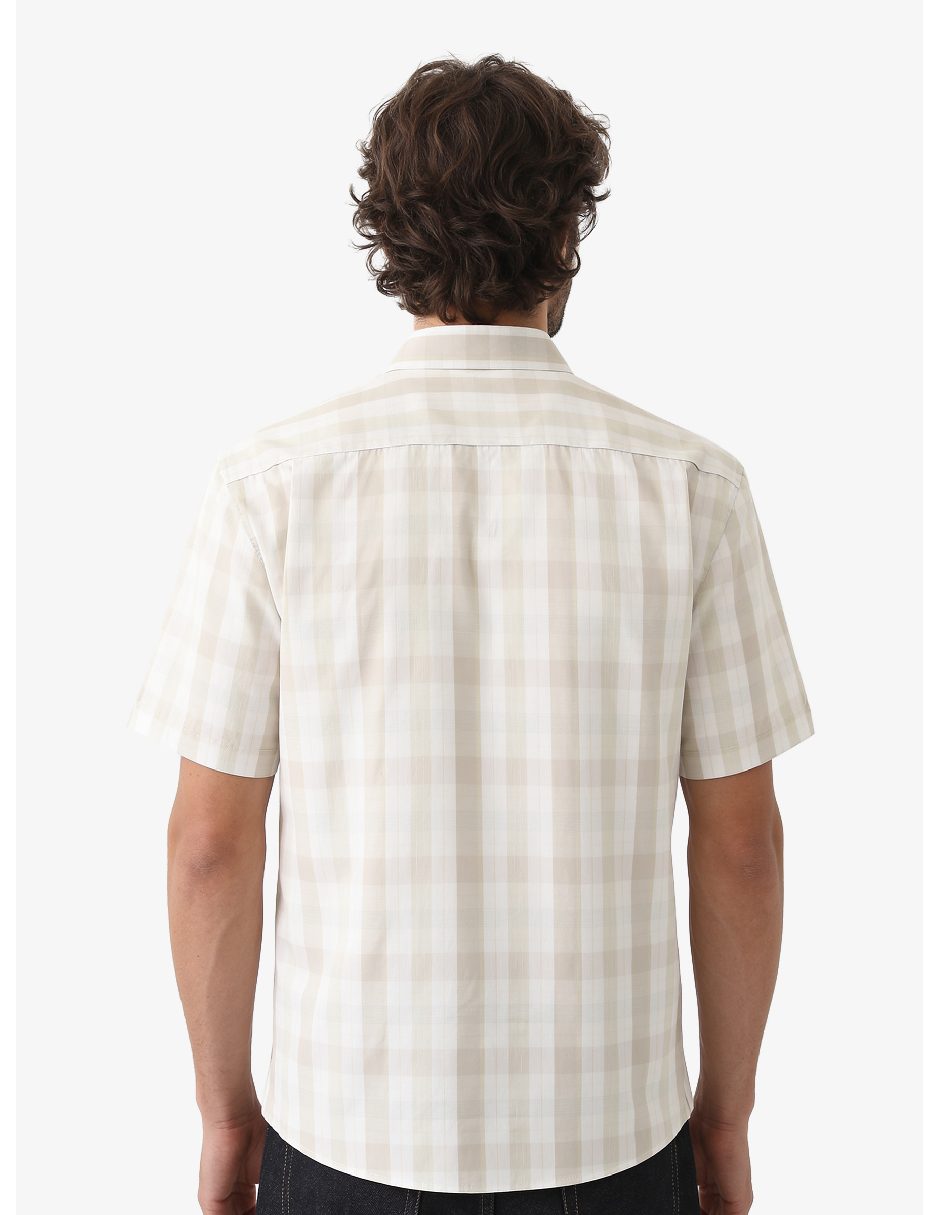 Camisa casual manga corta para hombre 7
