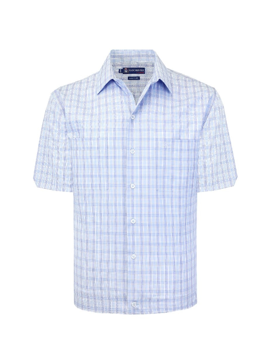 Camisa casual manga corta para hombre 6